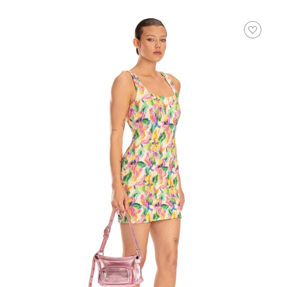 Astr Dolcetto Mini Dress in Lavender Multi NWT
